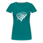 White Heart Sigil Women's Premium T - teal