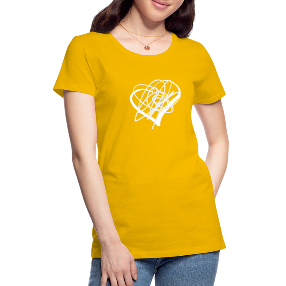 White Heart Sigil Women's Premium T - sun yellow