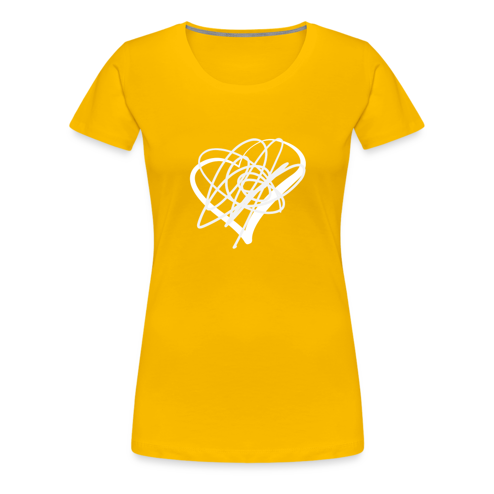 White Heart Sigil Women's Premium T - sun yellow