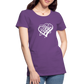 White Heart Sigil Women's Premium T - purple