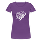 White Heart Sigil Women's Premium T - purple