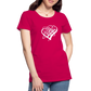 White Heart Sigil Women's Premium T - dark pink