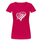 White Heart Sigil Women's Premium T - dark pink