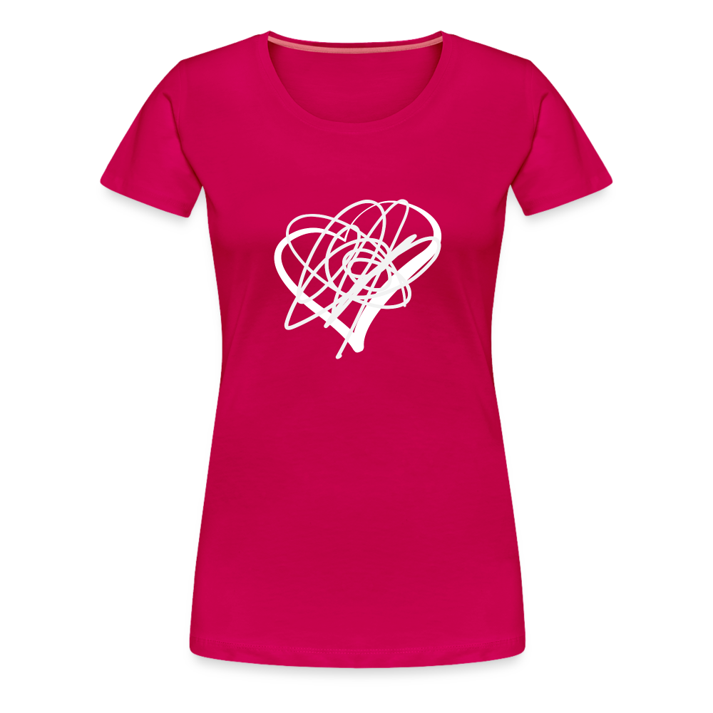 White Heart Sigil Women's Premium T - dark pink