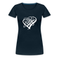 White Heart Sigil Women's Premium T - deep navy