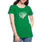 White Heart Sigil Women's Premium T - kelly green