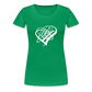 White Heart Sigil Women's Premium T - kelly green