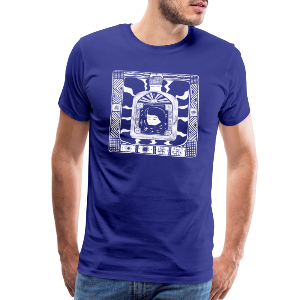 Guadalajara White Ink Men's Premium T - royal blue