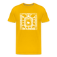 Guadalajara White Ink Men's Premium T - sun yellow