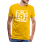 Guadalajara White Ink Men's Premium T - sun yellow