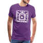 Guadalajara White Ink Men's Premium T - purple