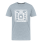 Guadalajara White Ink Men's Premium T - heather ice blue