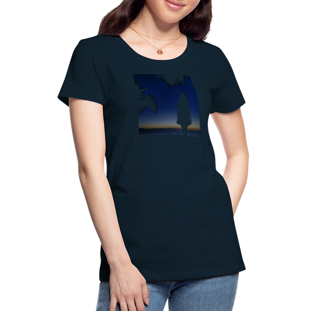 Sunsets Women’s Premium T - deep navy