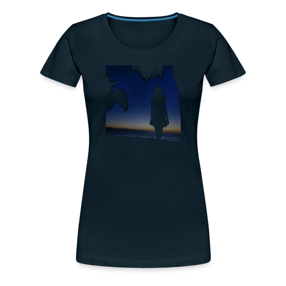 Sunsets Women’s Premium T - deep navy