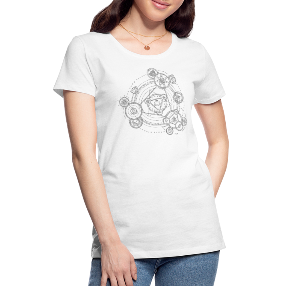 The Alchemist's Grimoire Women’s Premium T - white