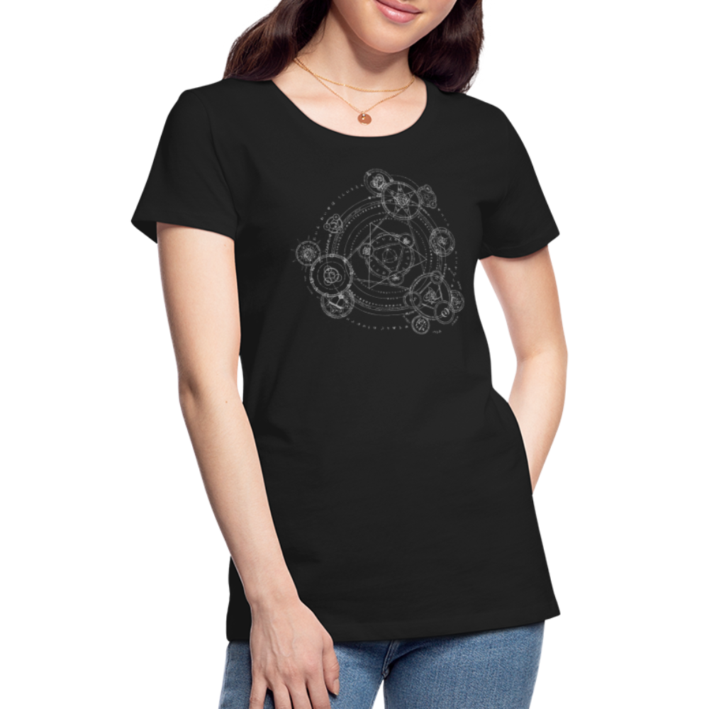 The Alchemist's Grimoire Women’s Premium T - black