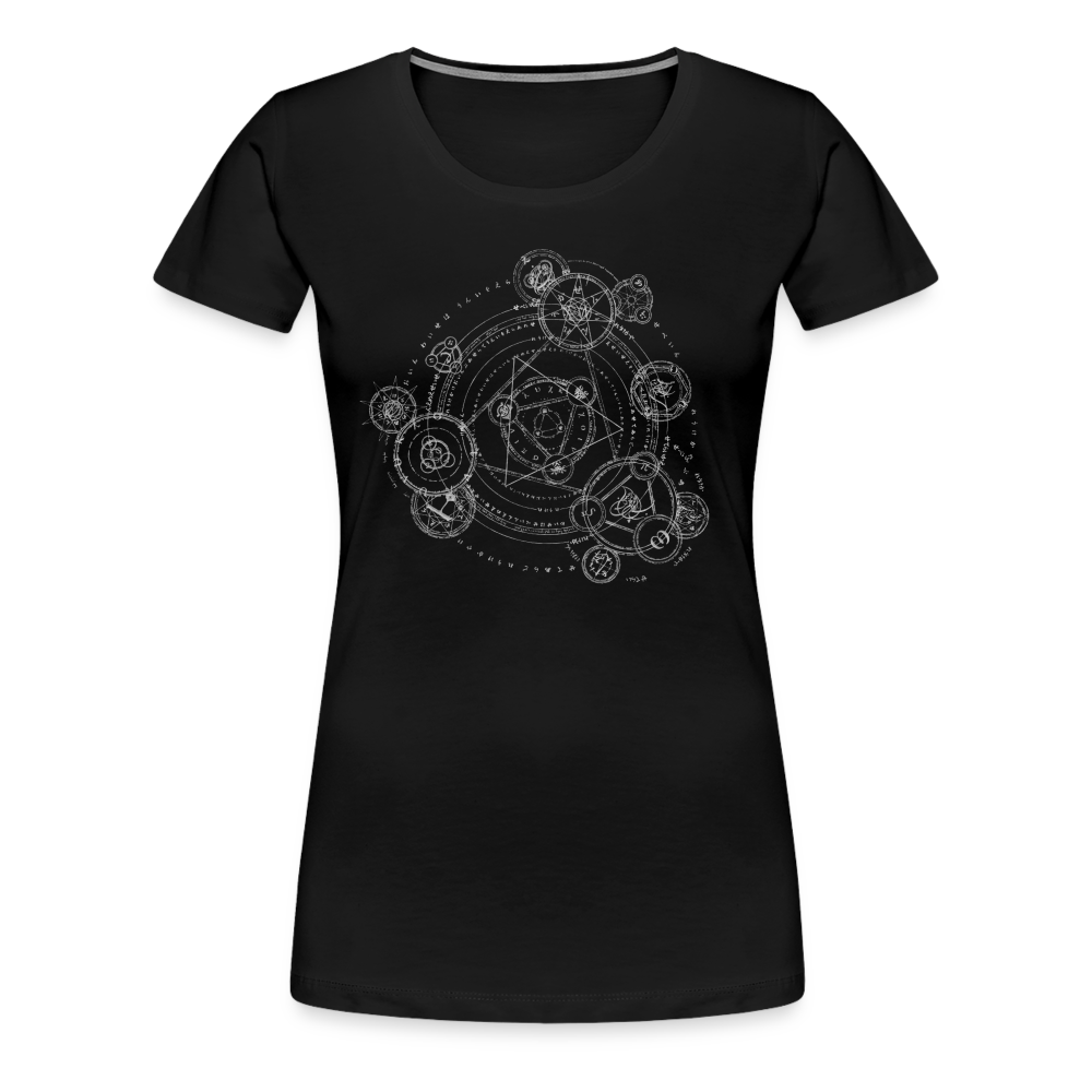 The Alchemist's Grimoire Women’s Premium T - black