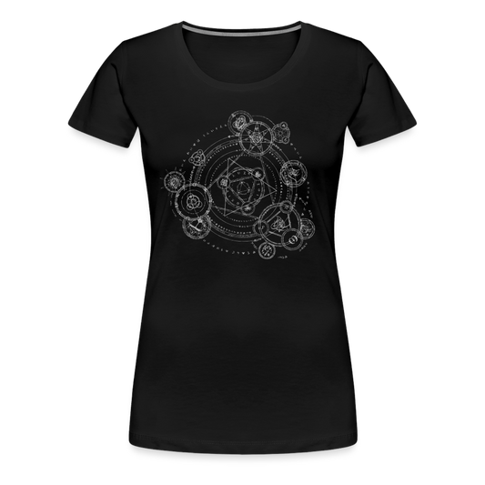 The Alchemist's Grimoire Women’s Premium T - black