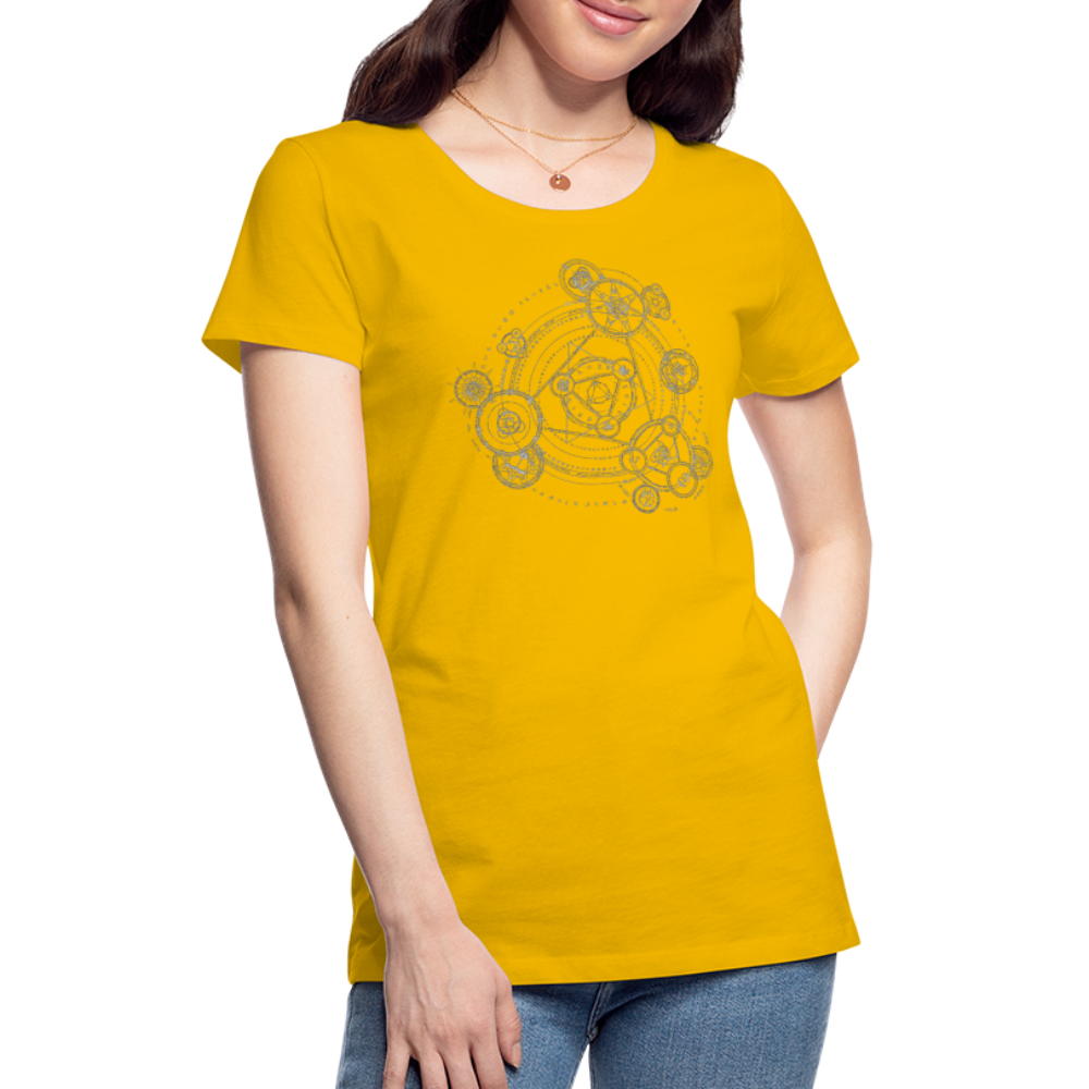 The Alchemist's Grimoire Women’s Premium T - sun yellow