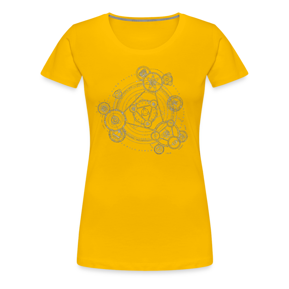 The Alchemist's Grimoire Women’s Premium T - sun yellow