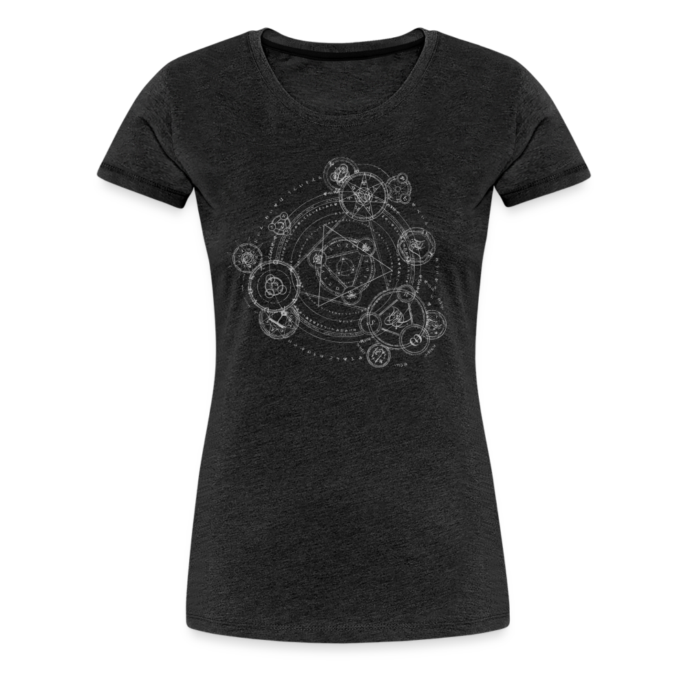 The Alchemist's Grimoire Women’s Premium T - charcoal grey