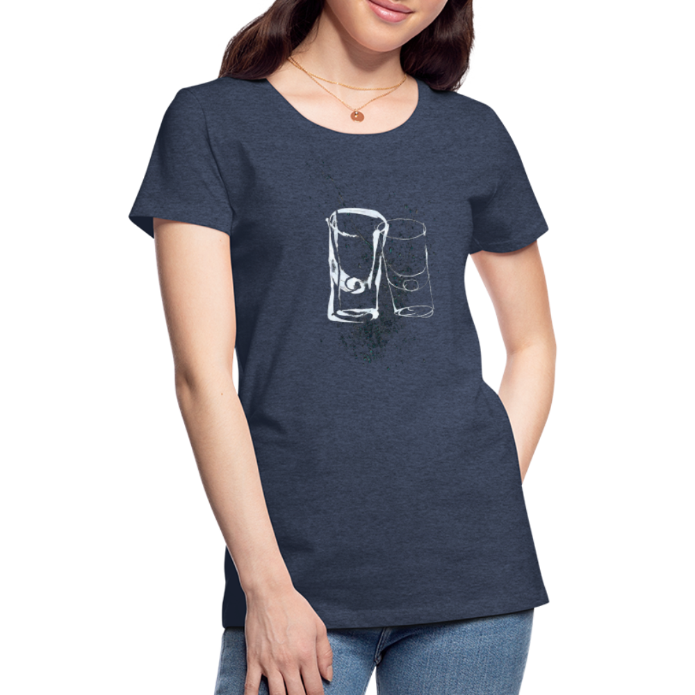 Dos Tequilas Women’s Premium T - heather blue