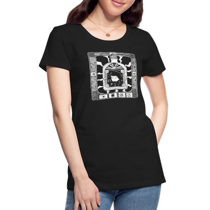 Guadalajara White Ink Women’s Premium T - black