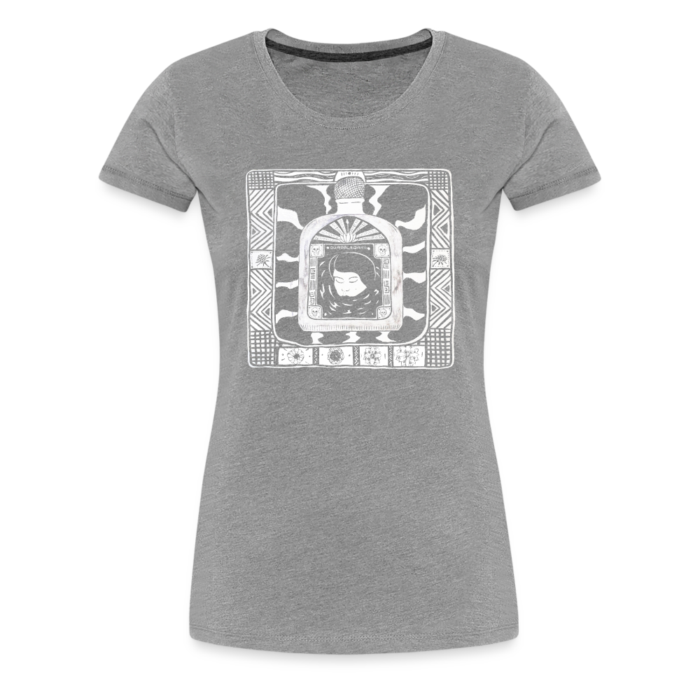 Guadalajara White Ink Women’s Premium T - heather gray