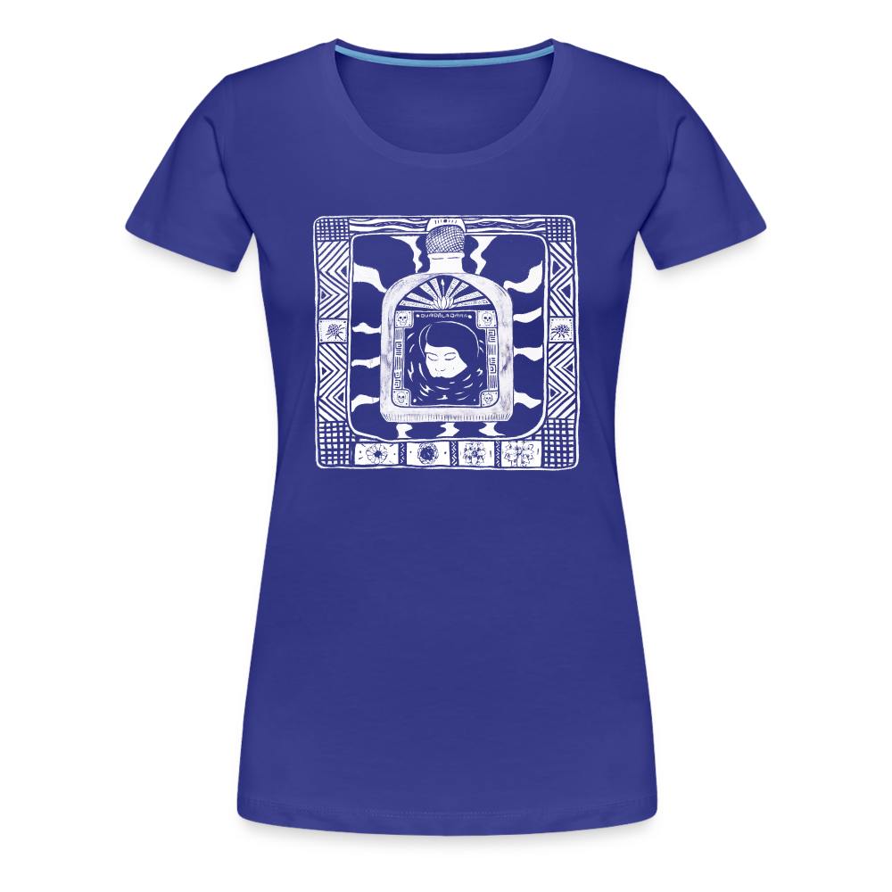 Guadalajara White Ink Women’s Premium T - royal blue