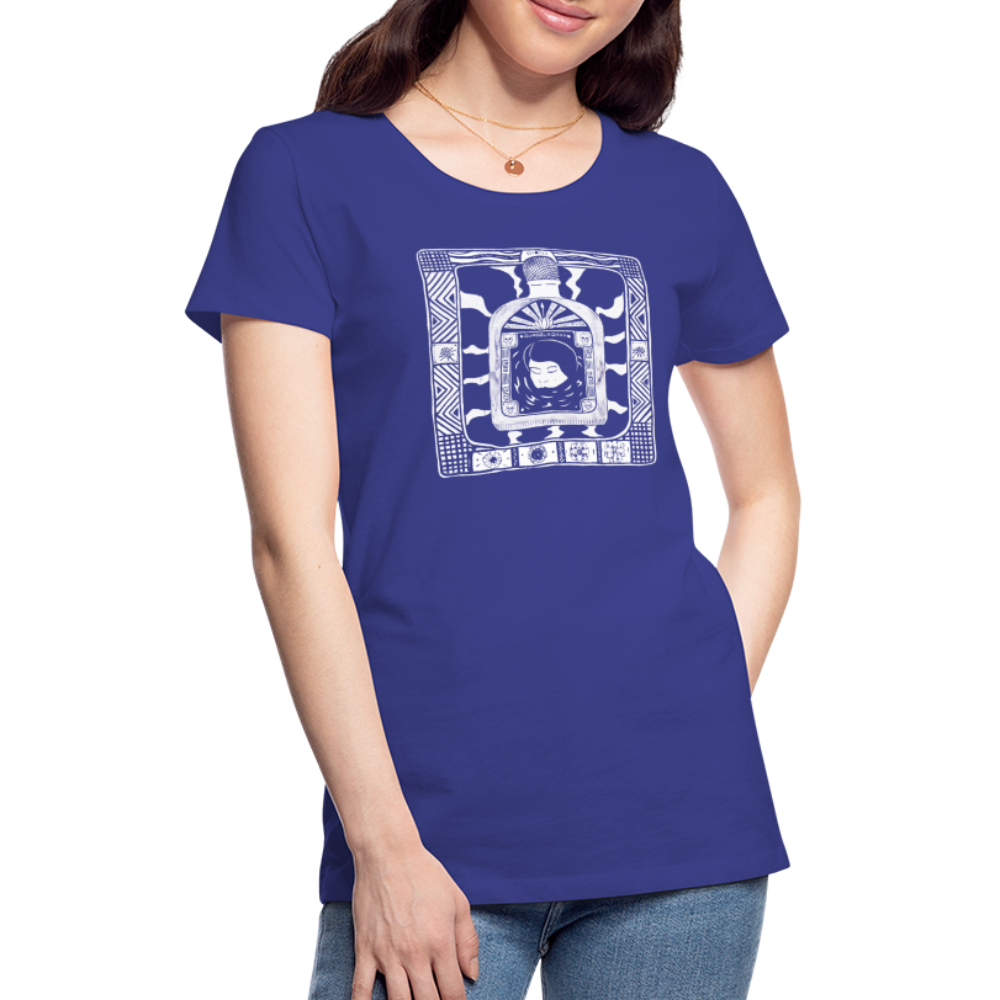 Guadalajara White Ink Women’s Premium T - royal blue