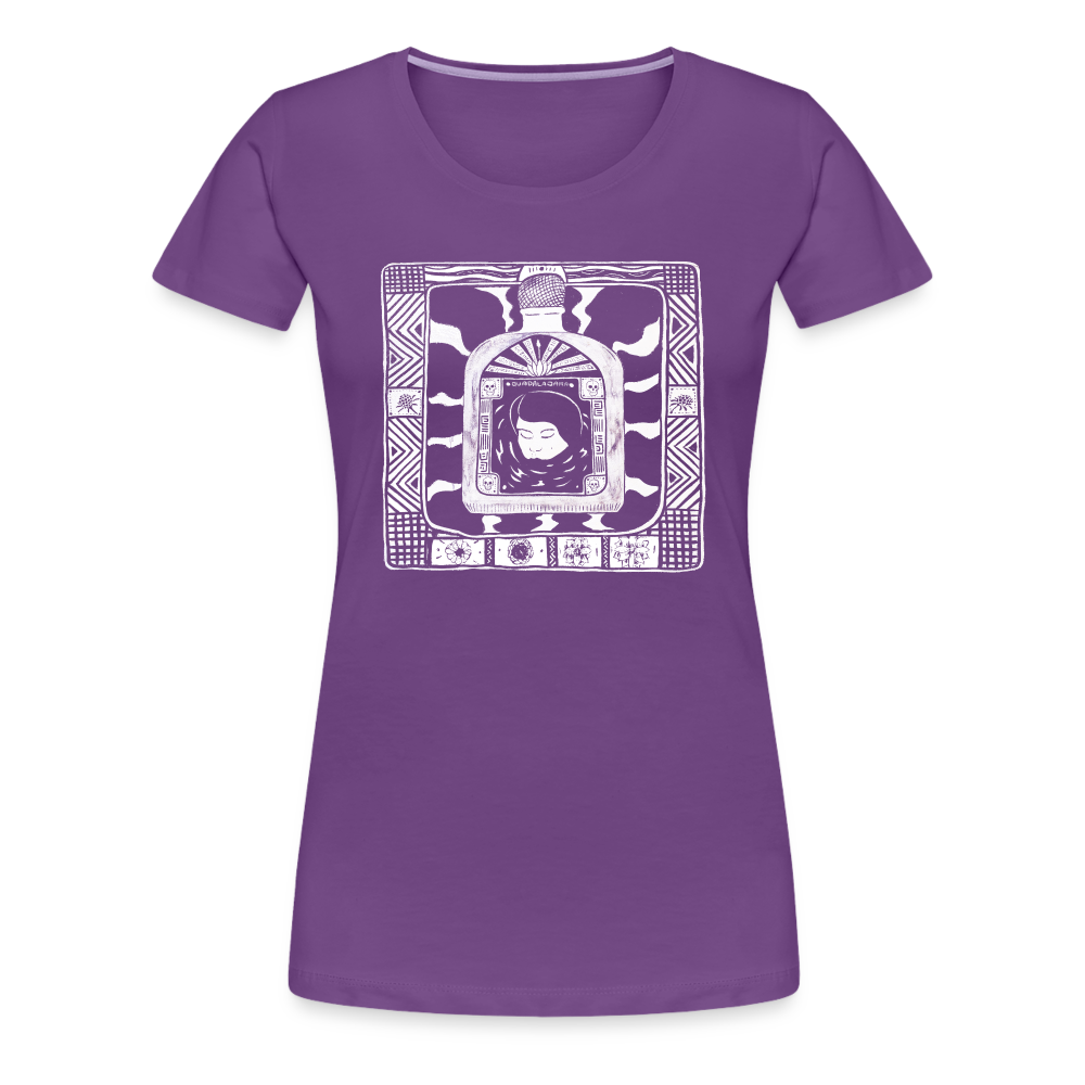 Guadalajara White Ink Women’s Premium T - purple