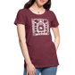 Guadalajara White Ink Women’s Premium T - heather burgundy