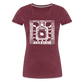 Guadalajara White Ink Women’s Premium T - heather burgundy