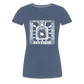 Guadalajara White Ink Women’s Premium T - heather blue