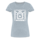 Guadalajara White Ink Women’s Premium T - heather ice blue