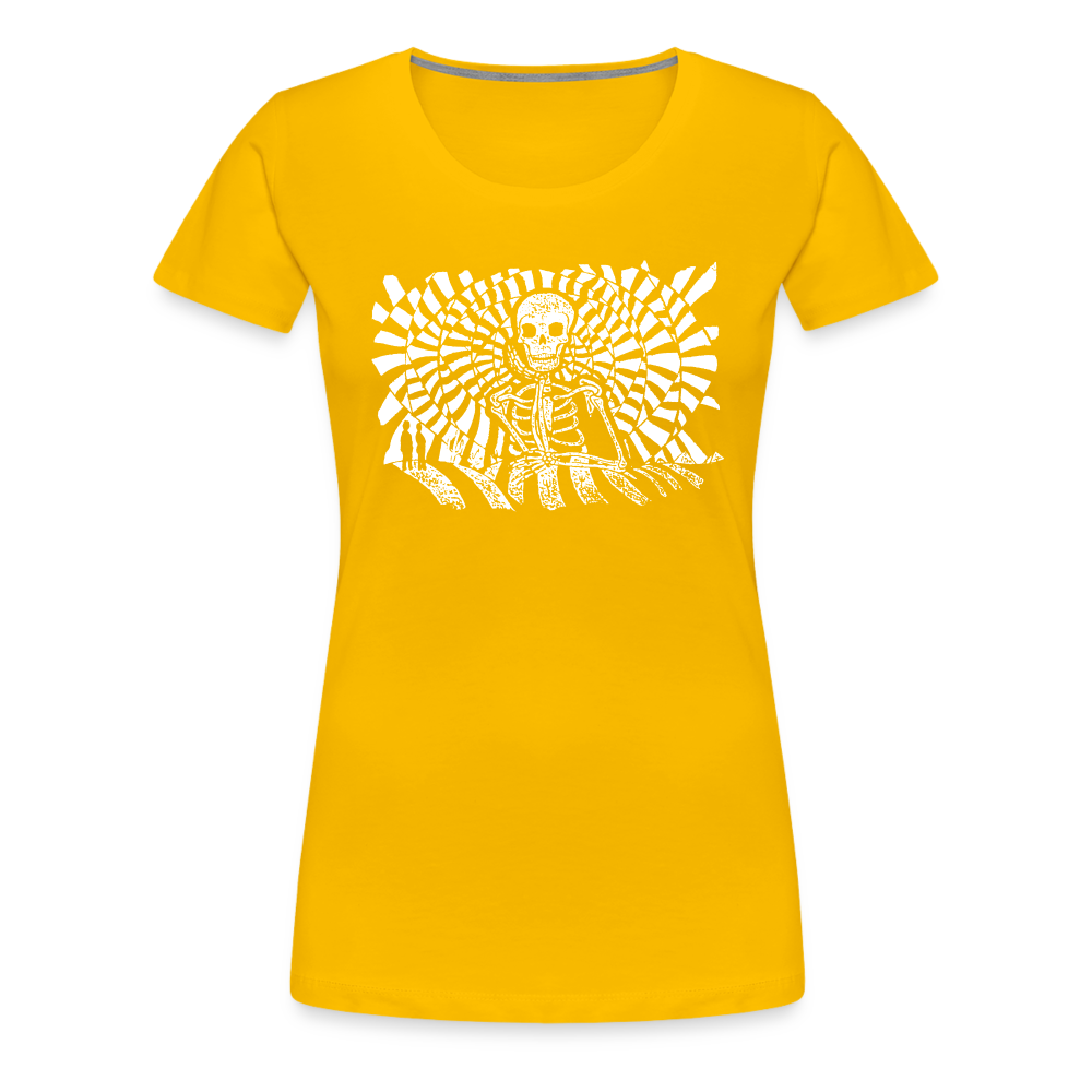 S.T.R.I.V.E. White Ink Women’s Premium T - sun yellow