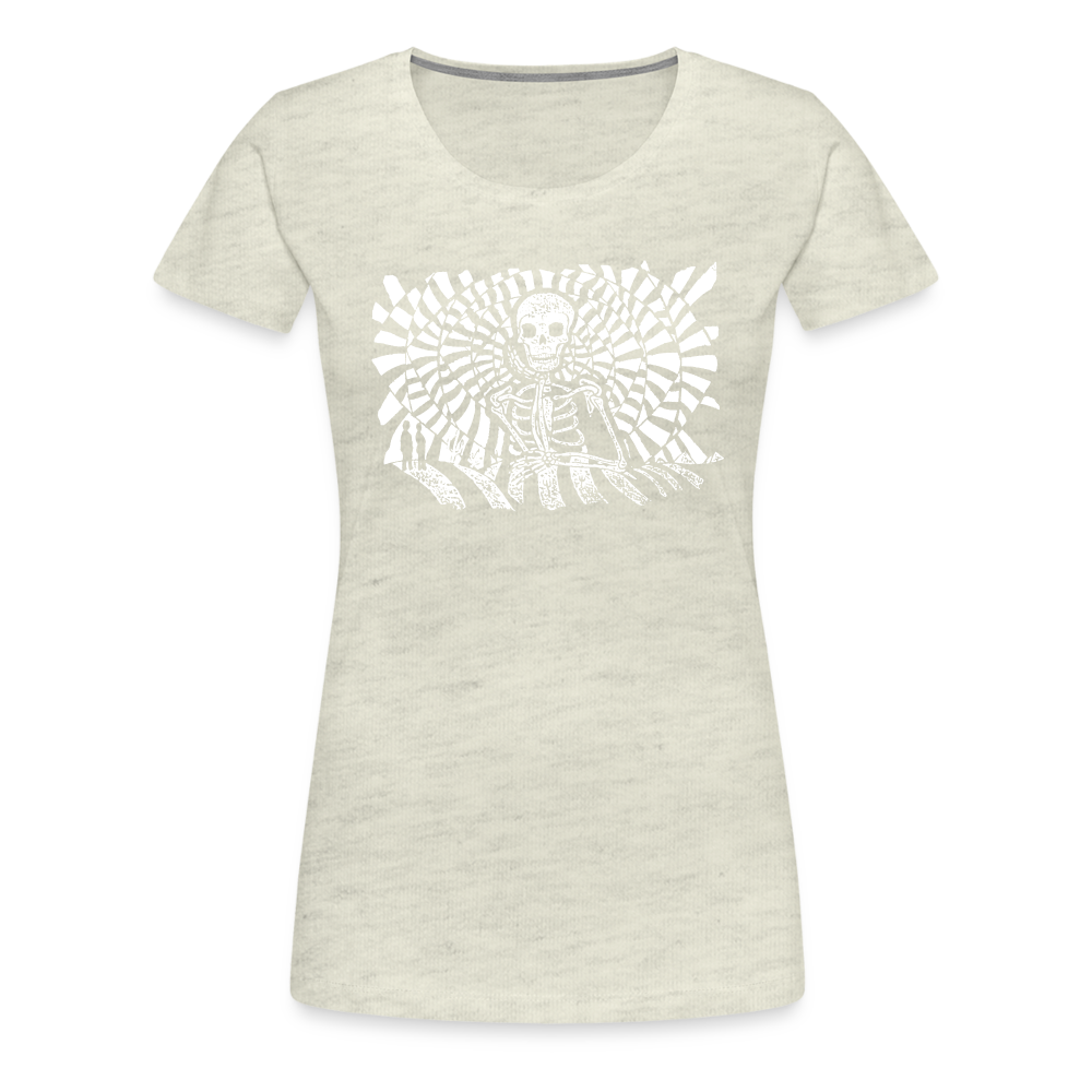 S.T.R.I.V.E. White Ink Women’s Premium T - heather oatmeal