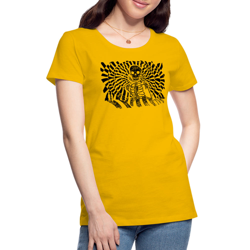 S.T.R.I.V.E. Black Ink Women’s Premium T - sun yellow