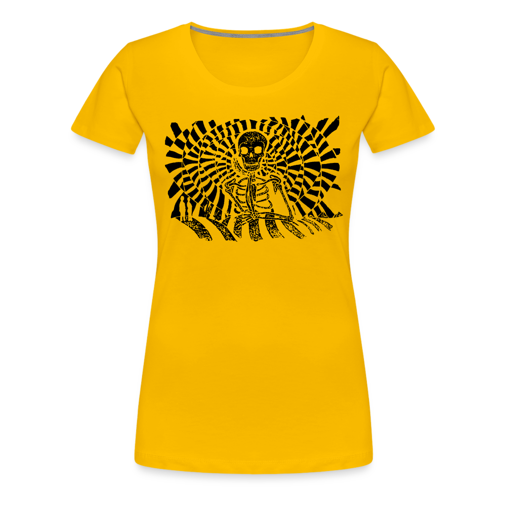 S.T.R.I.V.E. Black Ink Women’s Premium T - sun yellow