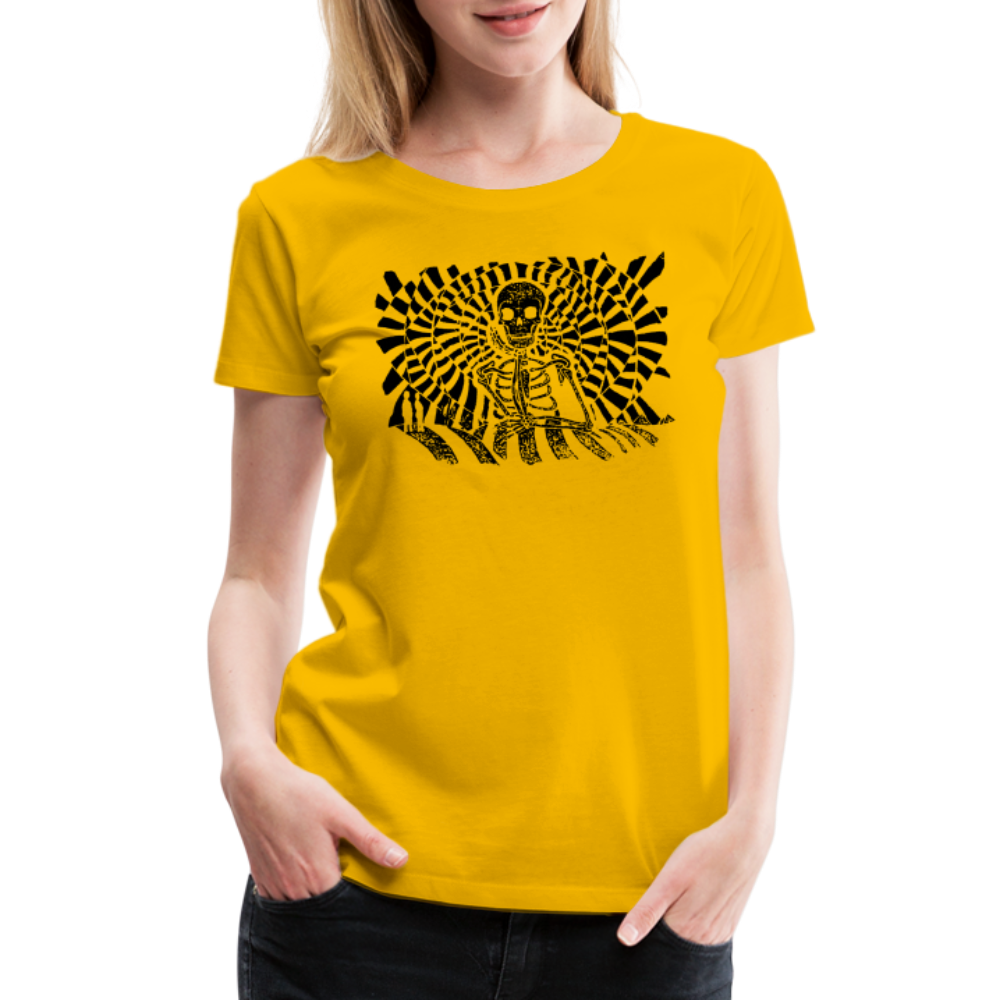 S.T.R.I.V.E. Black Ink Women’s Premium T - sun yellow