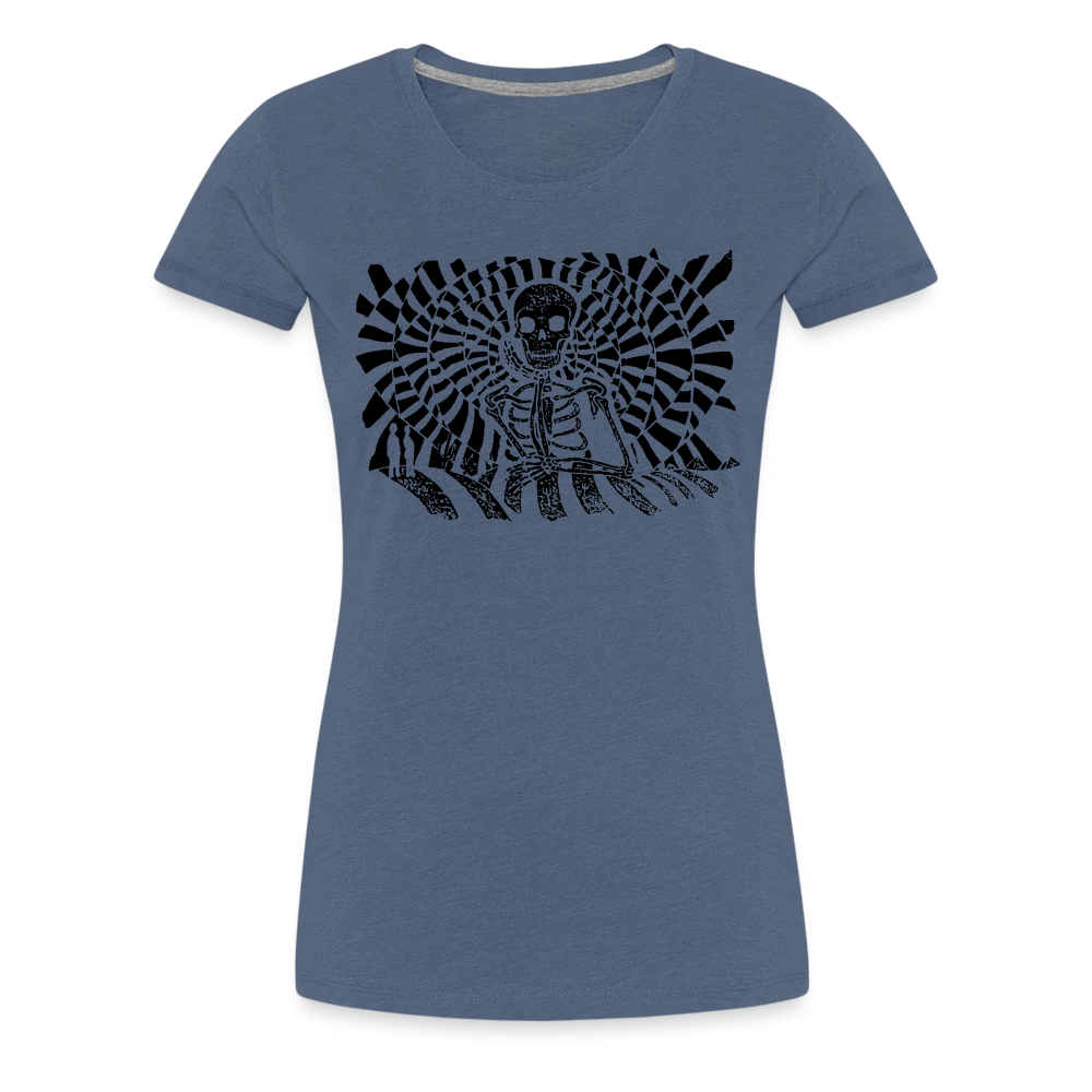 S.T.R.I.V.E. Black Ink Women’s Premium T - heather blue