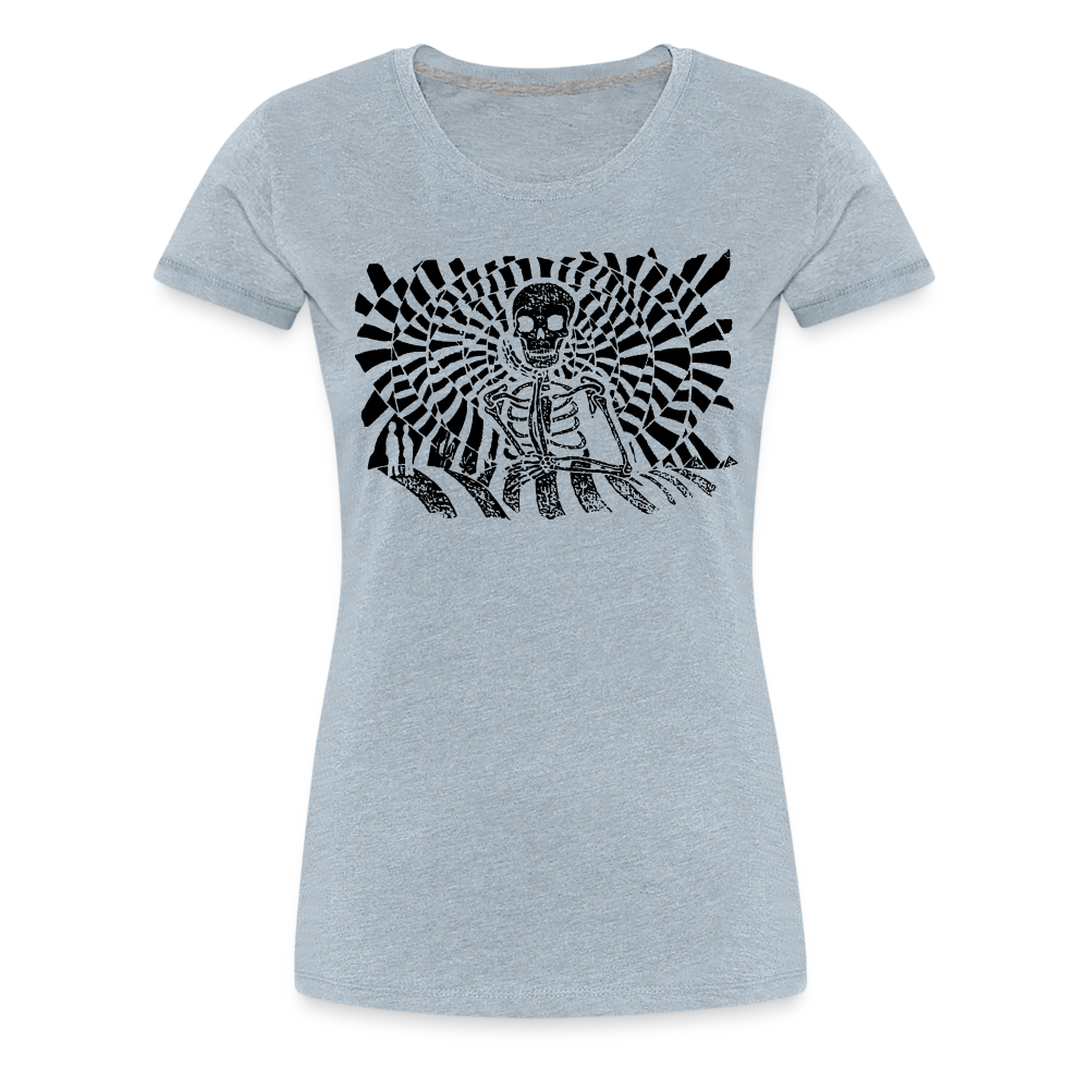 S.T.R.I.V.E. Black Ink Women’s Premium T - heather ice blue