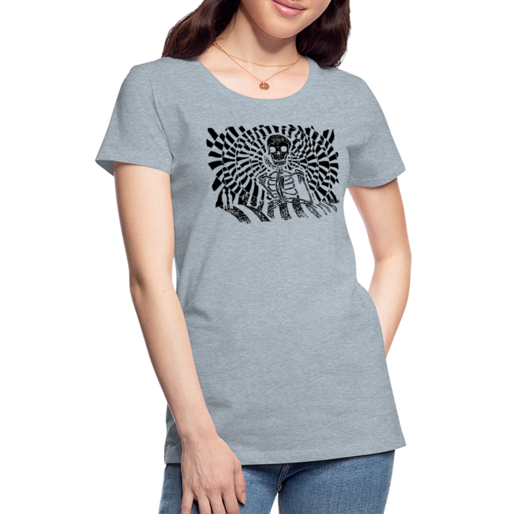 S.T.R.I.V.E. Black Ink Women’s Premium T - heather ice blue