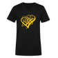 Gold Heart Sigil Men's V-Neck T - black