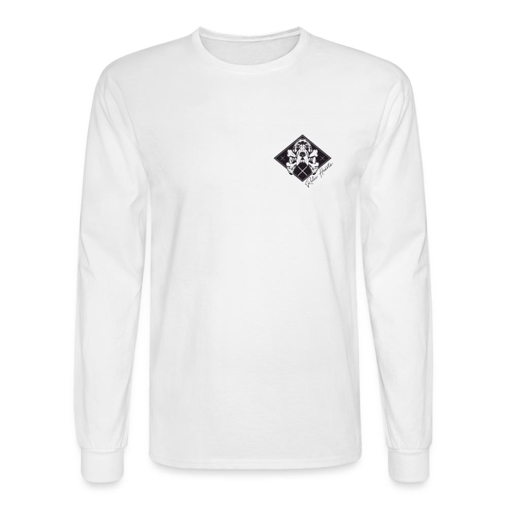 Bloodhound For Oblivion Men's Long Sleeve Shirt - white