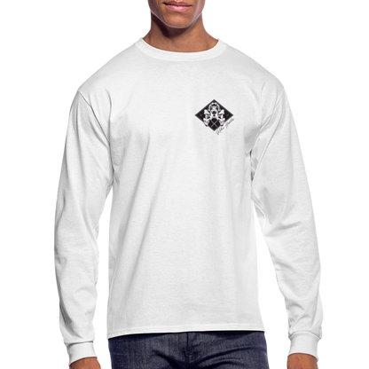 Bloodhound For Oblivion Men's Long Sleeve Shirt - white