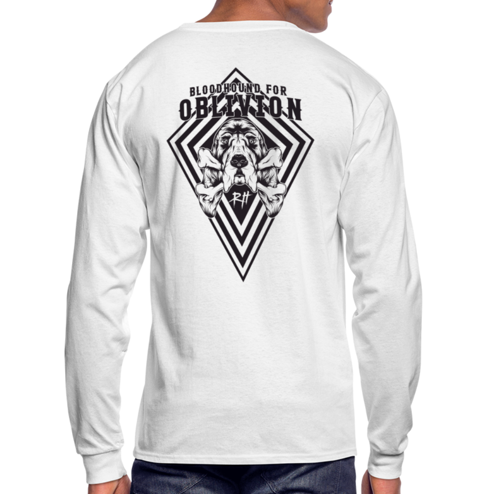 Bloodhound For Oblivion Men's Long Sleeve Shirt - white