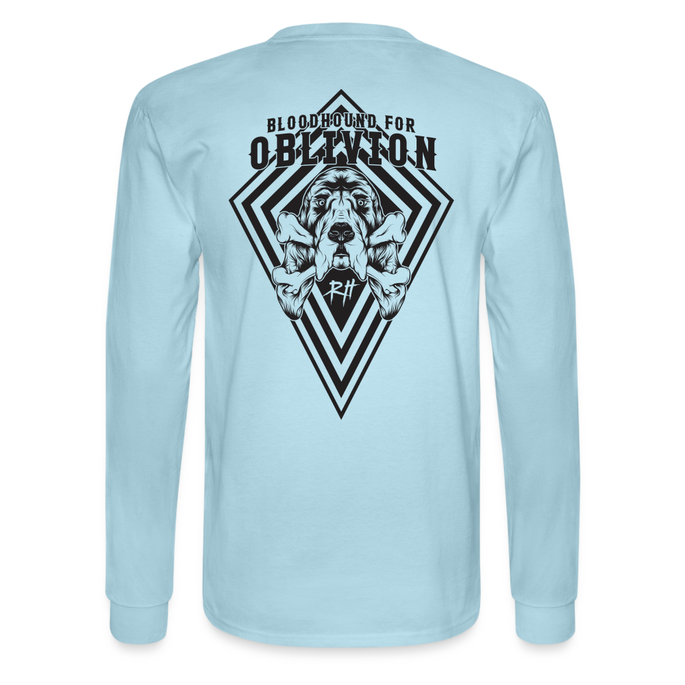 Bloodhound For Oblivion Men's Long Sleeve Shirt - powder blue