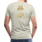 One Bird Two Stones Double Sided Men's Premium T - heather oatmeal