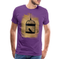 One Bird Two Stones Double Sided Men's Premium T - purple